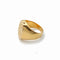 Bague 45 Chevalière monogrammée en or jaune 18k 58 Facettes 269