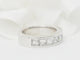 Bague 53 Alliance - Demi-alliance en or blanc et diamants 58 Facettes 33243