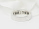 Bague 53 Alliance - Demi-alliance en or blanc et diamants 58 Facettes 33243