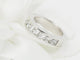 Bague 53 Alliance - Demi-alliance en or blanc et diamants 58 Facettes 33243