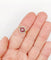 Bague 53 Bague cible Art déco en or 18K, diamants et rubis synthétiques 58 Facettes A07449