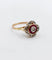 Bague 53 Bague cible Art déco en or 18K, diamants et rubis synthétiques 58 Facettes A07449