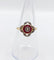 Bague 53 Bague cible Art déco en or 18K, diamants et rubis synthétiques 58 Facettes A07449
