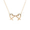 Pendentif Tiffany & Co. - Pendentif Double Loving Heart en or rose et diamant 58 Facettes qekp88bypd