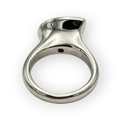 Bague 54 Bague en or blanc avec aigue-marine et diamants 58 Facettes 149070173