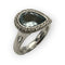 Bague 54 Bague en or blanc avec aigue-marine et diamants 58 Facettes 149070173