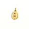 Pendentif Augis - Médaille d'amour ovale en or jaune et blanc 58 Facettes LMB-362