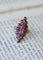 Bague Bague marquise ancienne en or rose et grenats de Perpignan 58 Facettes
