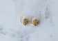Boucles d'oreilles Boucles d'oreilles marguerite en or jaune, saphirs roses et diamants 58 Facettes