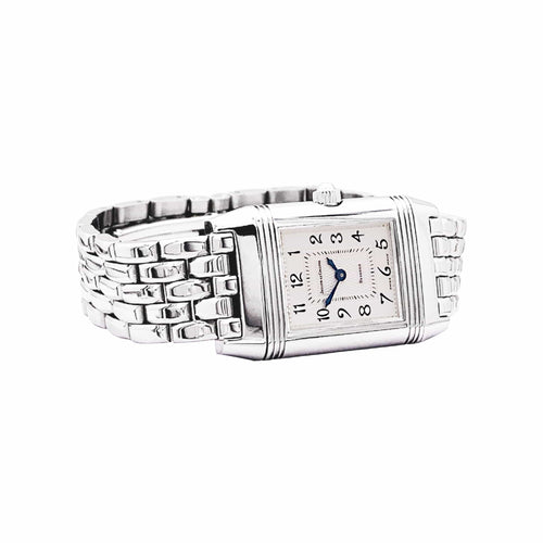 Montre Jaeger-LeCoultre Reverso Duetto - Montre en acier et diamants 58 Facettes 35693
