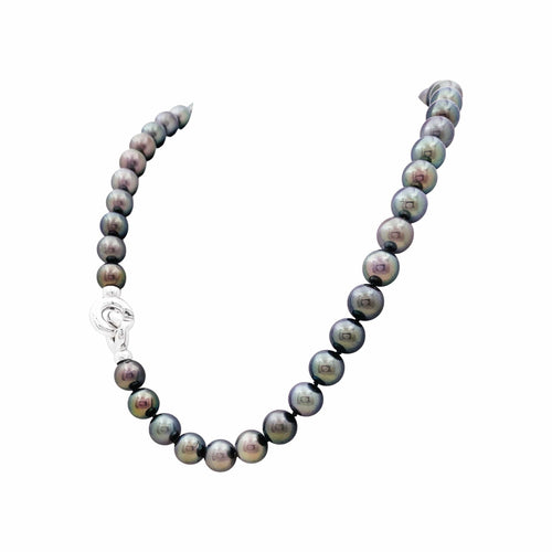 Collier Collier 42 perles de Tahiti en or blanc 58 Facettes 35729