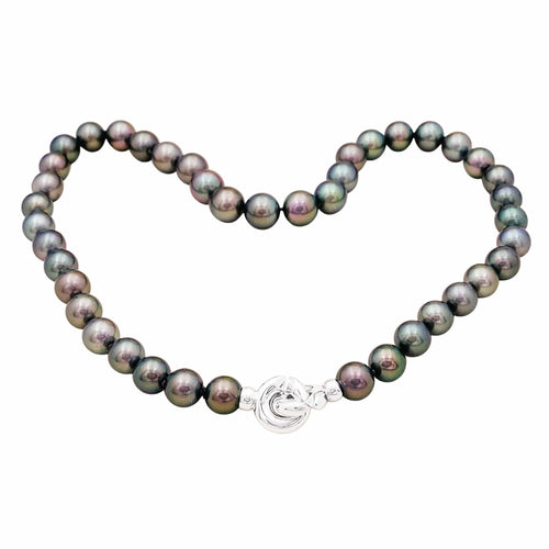 Collier Collier 42 perles de Tahiti en or blanc 58 Facettes 35729
