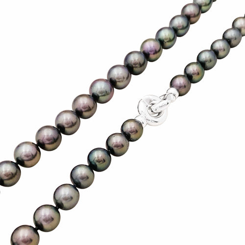 Collier Collier 42 perles de Tahiti en or blanc 58 Facettes 35729
