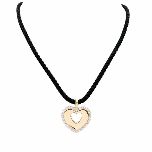 Pendentif Poiray Cœur Secret - Pendentif en or jaune, or blanc et diamants 58 Facettes 35791