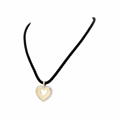 Pendentif Poiray Cœur Secret - Pendentif en or jaune, or blanc et diamants 58 Facettes 35791