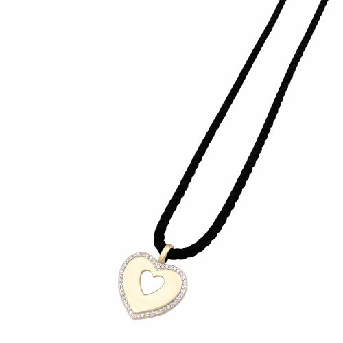 Pendentif Poiray Cœur Secret - Pendentif en or jaune, or blanc et diamants 58 Facettes 35791