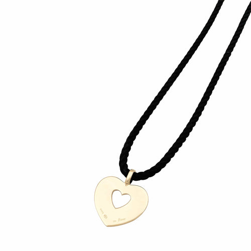 Pendentif Poiray Cœur Secret - Pendentif en or jaune, or blanc et diamants 58 Facettes 35791