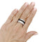 Bague 58 Boucheron Quatre Black Édition Large - Bague en or blanc, PVD et diamants 58 Facettes 35797