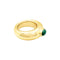 Bague 51 Chaumet Anneau - Bague en or jaune et émeraude 58 Facettes 35432