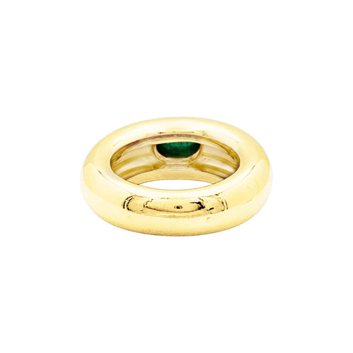 Bague 51 Chaumet Anneau - Bague en or jaune et émeraude 58 Facettes 35432