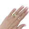Bague 51 Chaumet Anneau - Bague en or jaune et émeraude 58 Facettes 35432