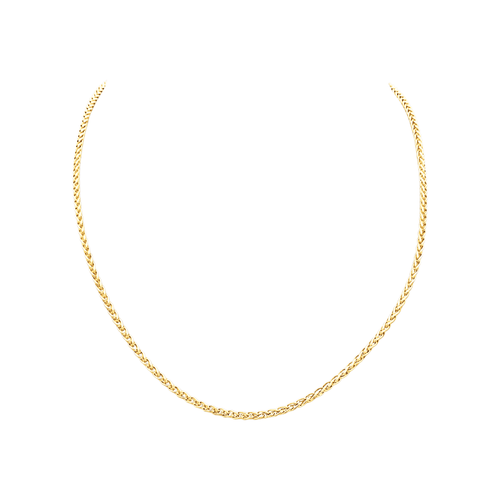 Collier Chaîne maille palmier en or jaune 58 Facettes 35683