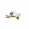 Broche Broche ancienne Abeille en or jaune, argent, saphirs et diamants 58 Facettes 35763