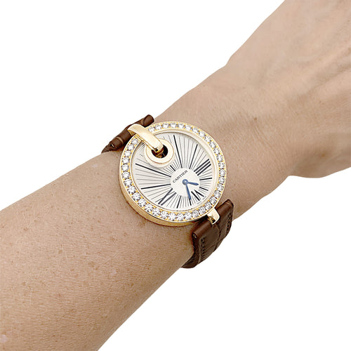 Montre Cartier Captive - Montre en or jaune et diamants 58 Facettes 35694