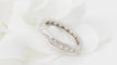 Bague 53 Alliance américaine en platine 850 et diamants, 0,80 ct 58 Facettes 31755
