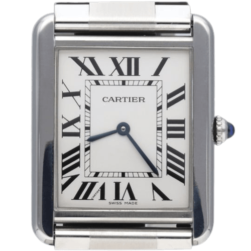 Montre Cartier Tank Solo - Montre quartz en acier 58 Facettes MT47183