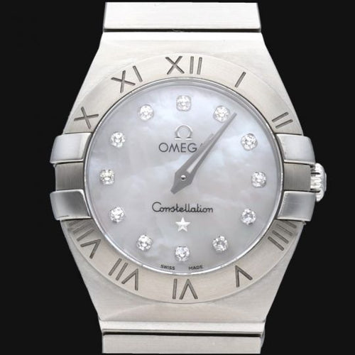 Montre Omega Constellation - Montre femme en acier et diamants 58 Facettes MT45519