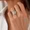 Bague 60 Art déco - Bague en platine et diamants 58 Facettes 1.0001557/4