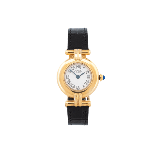 Montre Cartier Must Colisée - Montre en vermeil cadran ivoire 58 Facettes 387