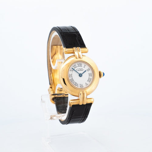 Montre Cartier Must Colisée - Montre en vermeil cadran ivoire 58 Facettes 387