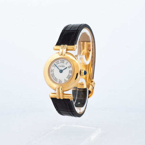 Montre Cartier Must Colisée - Montre en vermeil cadran ivoire 58 Facettes 387