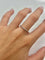 Bague 55 Demi-alliance en or blanc 18K et diamants 58 Facettes 2088