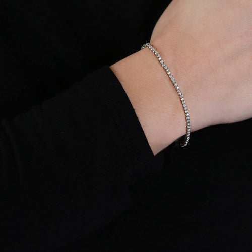 Bracelet Disco - Bracelet tennis en platine et diamants 2,0 ct 58 Facettes GBT1331PT