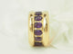 Bague 52 Bague cocktail vintage en or jaune 18 carats, améthystes et diamants 58 Facettes 30990