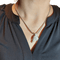 Collier Collier ras-de-cou en or blanc avec perle et diamants 1,40 ct 58 Facettes G3980