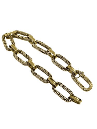 Bracelet Gay Frères - Bracelet maille forçat tressée en or jaune 58 Facettes Gayfreres