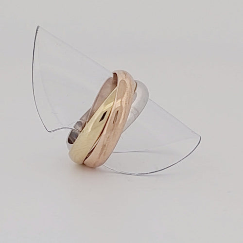 Bague 51 Cartier Trinity - Bague trois ors 58 Facettes 55555