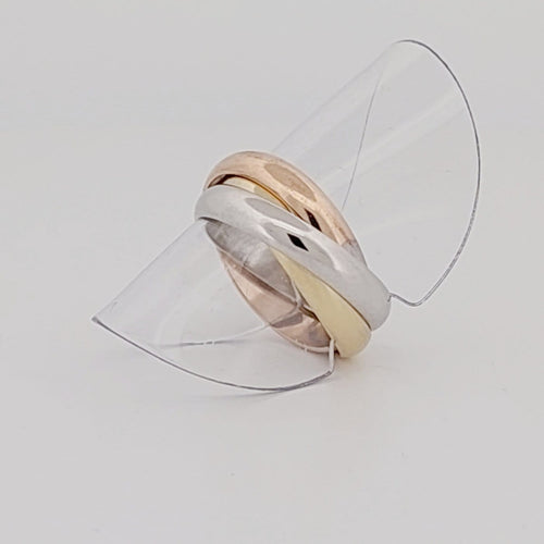 Bague 51 Cartier Trinity - Bague trois ors 58 Facettes 55555