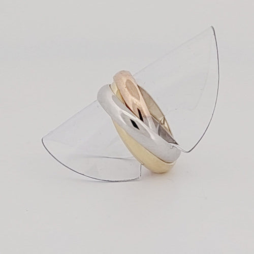 Bague 51 Cartier Trinity - Bague trois ors 58 Facettes 55555