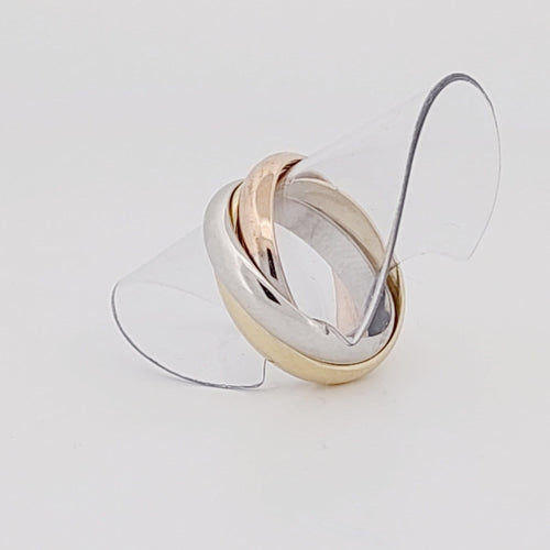 Bague 51 Cartier Trinity - Bague trois ors 58 Facettes 55555