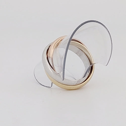 Bague 51 Cartier Trinity - Bague trois ors 58 Facettes 55555