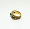 Bague 54.5 Bague byzantine en or jaune, émeraude, saphirs et rubis 58 Facettes Byz1