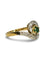 Bague 56 Bague en or jaune 18K, émeraude et diamants 58 Facettes 2104