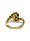 Bague 56 Bague en or jaune 18K, émeraude et diamants 58 Facettes 2104