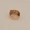55.5 Bague Tank en or jaune, platine et diamants 58 Facettes 2779489
