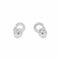 Boucles d'oreilles Dinh Van Menottes - Puces d'oreilles en or blanc et diamants 58 Facettes 35789